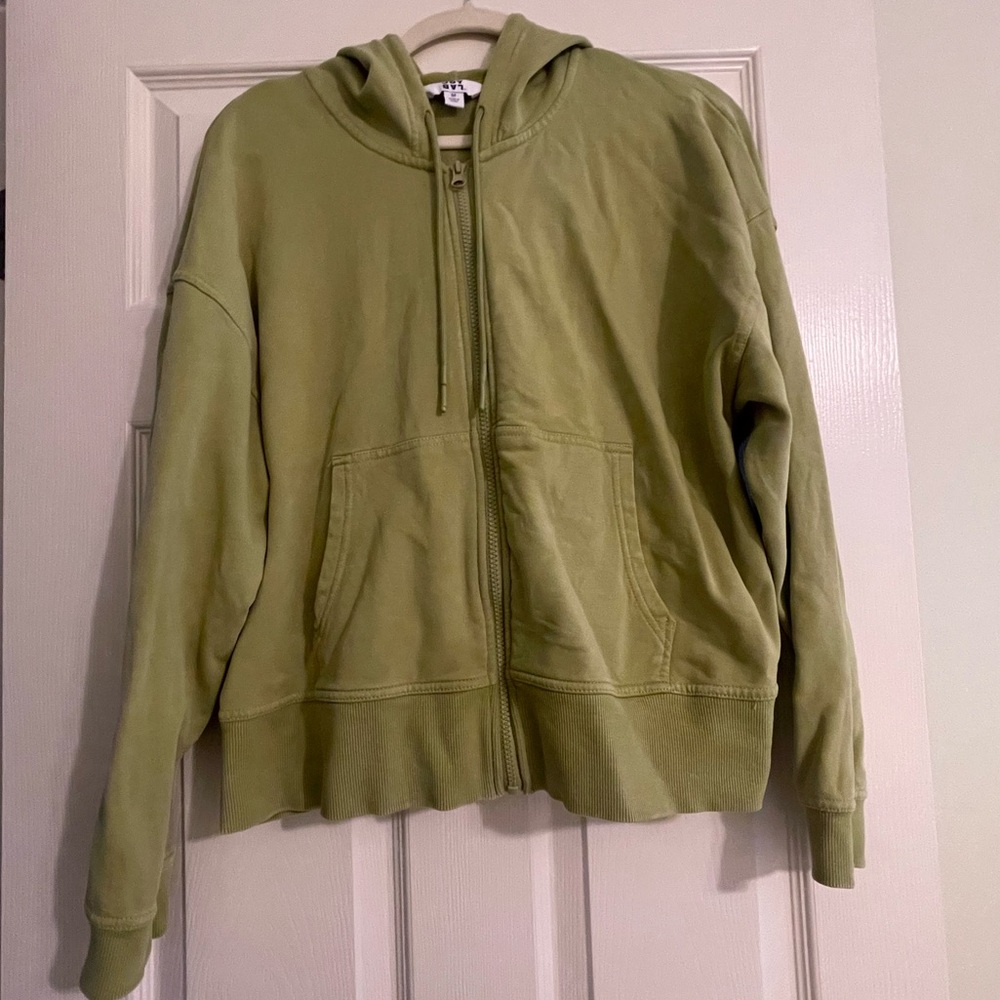 Joy Lab (Target) Green Zip-Up Sweatshirt. Size M